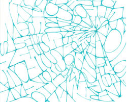 Year|2013<br />
Size|250 x 250 mm<br />
Material|Color Pencil on paper<br /> カリグラフィーワーク,