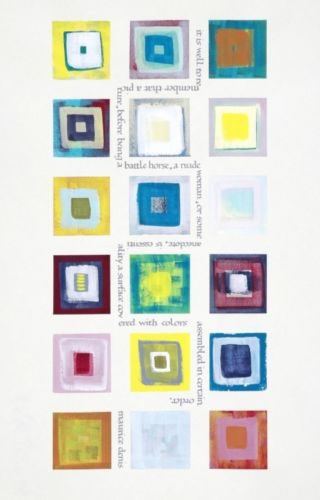 Year| 2005<br />
Size|250x427 mm<br />
Material| Acrylic/Gouache on paper colourwork-i,カリグラフィー,ペインティング,ミクストメディア